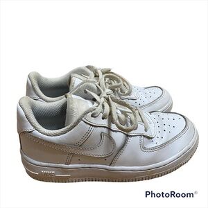 Nike Air Force 1 Low Top Sneakers Shoes Sz 12C Kids White